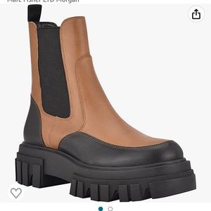 Marc Fisher Tan and Black Ankle Boots - NOT NWT ANYMORE